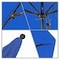 California Umbrella 7.5' Black Aluminum Market Patio Umbrella, Olefin Royal Blue 194061334676 - alternate 3